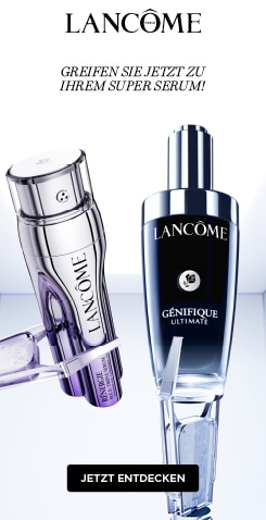 Lancôme Génifique Ultimate und Rénergie H.C.F. Triple Serum als hochwertiges Anti‑Aging‑Serum‑Duo für eine starke Hautschutzbarriere und sichtbar glattere Haut.